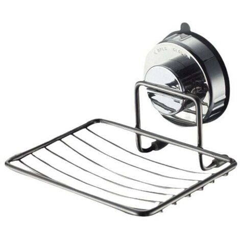 Trywise  Panier porte - savon mural, acier inoxydable, douche en acier inoxydable, ventouse, porte - savon