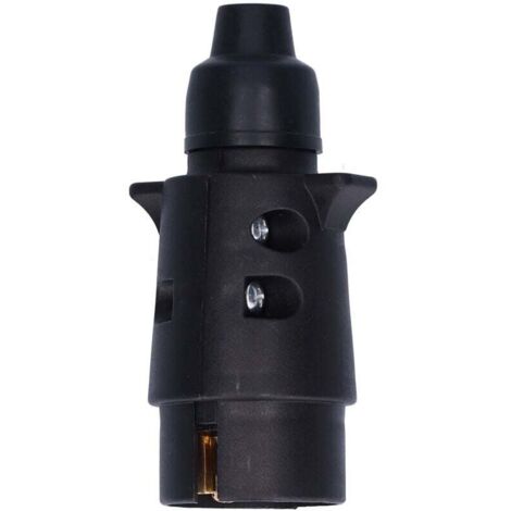 Trywise  Prise de remorque 12V 7 broches, connecteur en laiton, barre de remorquage, Traction pour voiture Standard européenne