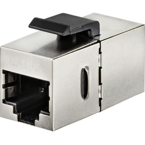 Trywise RJ45 réseau informatique Adaptateur CAT 6a [1x RJ45 femelle 8P8C - 1x RJ45 femelle 8P8C] A834642