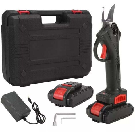 Trywise  Sécateur électrique sans fil 21 V 2 batteries Capacité de coupe 30 mm