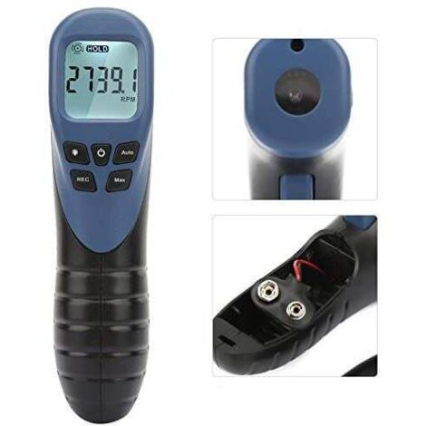 Trywise  Tachymètre numérique de régime, Instruments Compte-tours automobile TL900 Testeur de jauge de vitesse de moteur de style pistolet sans (batterie non incluse)