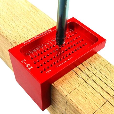 TS-2 Scriber Carpentry Typ T Holzbearbeitungsmarkierungslineal Kreuzlochkaliber