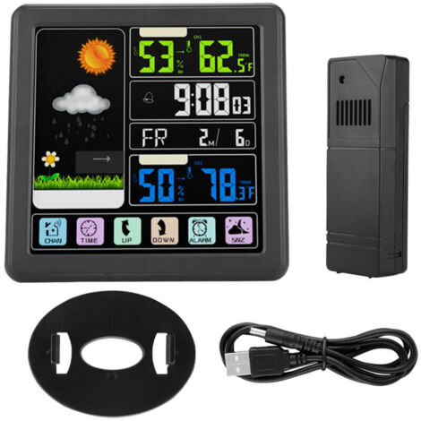 TS-3310 Multifunction Wireless Full Touchscreen Weather Clock