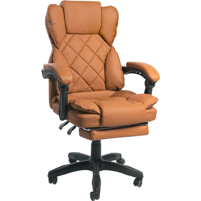 Schreibtischstuhl Design Bürostuhl TV Sessel Chefsessel Relax & Home Office, Braun