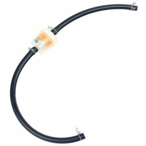 TS Trade 6mm Gaz Carburant Filtre à Tuyau D'essence Tuyau + Clip Mini Moto Scooter Quads Dirt Bike