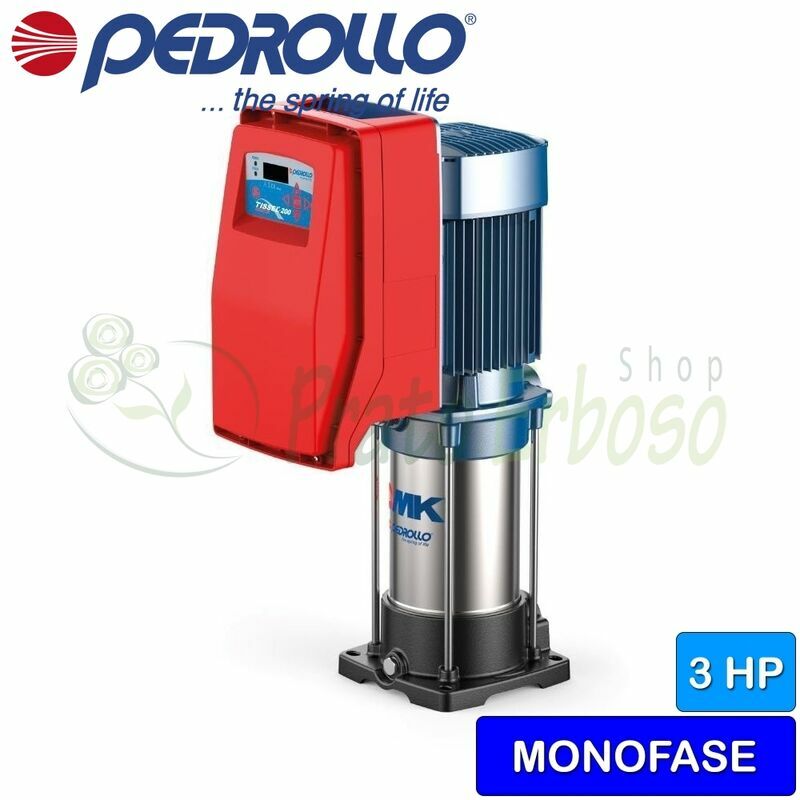 

Pedrollo - TS2-MK 8/6 - Grupo de presión de una sola fase de 2,5 HP