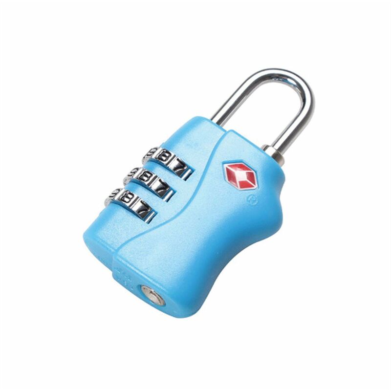 Shatchi - tsa Accepted Luggage Lock Blue 3 Combination Travel Suitcase Combination Padlock