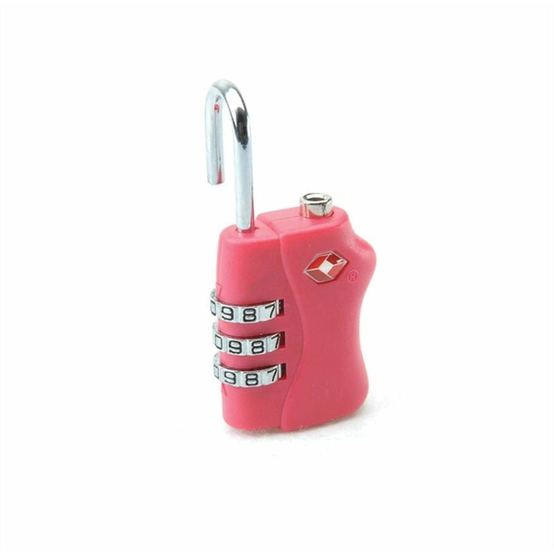 Shatchi - tsa Accepted Luggage Lock Pink 3 Combination Travel Suitcase Combination Padlock