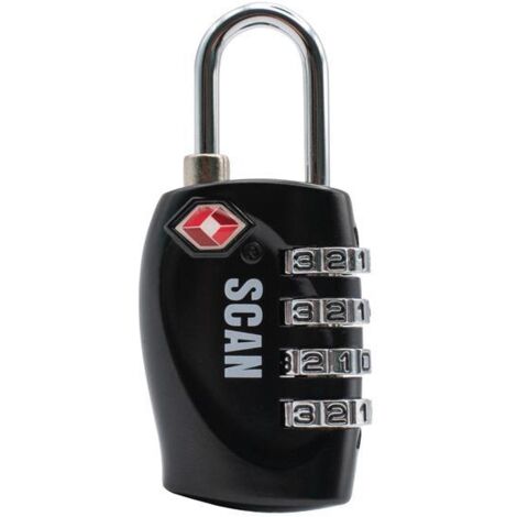 TSA Approved Zinc Combination Padlock for Travel Security – Model SCAPLTSA31