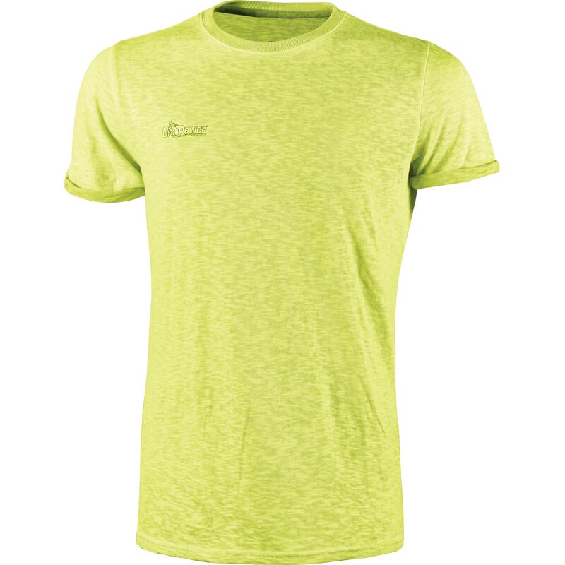 T-shirt fluo giallo tg.xl pz 1 - U-power