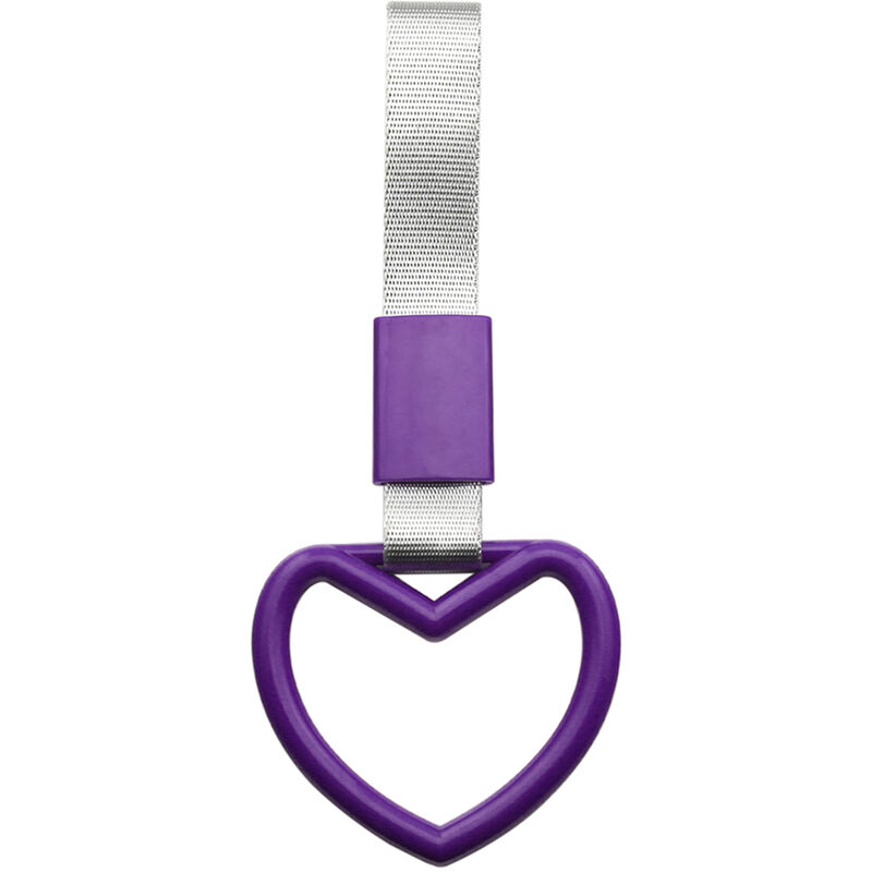 

Tsurikawa Ring Heart JDM Tren Bus Mango Correa de mano Drift Charm Strap Drift,Purpura