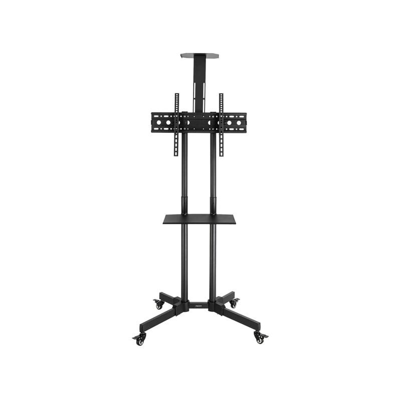 Tsy 1600 Chariot mobile pour tv 32-70' Poids maximal 60kg vesa 400600 Montée et descente réglables 15° avec plateau à poulie Support de caméra