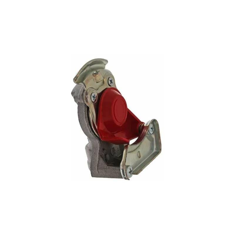 Cyclingcolors - Tête d'accouplement attelage côté remorque benne M16x1.5 rouge ouverte voiture camion tracteur