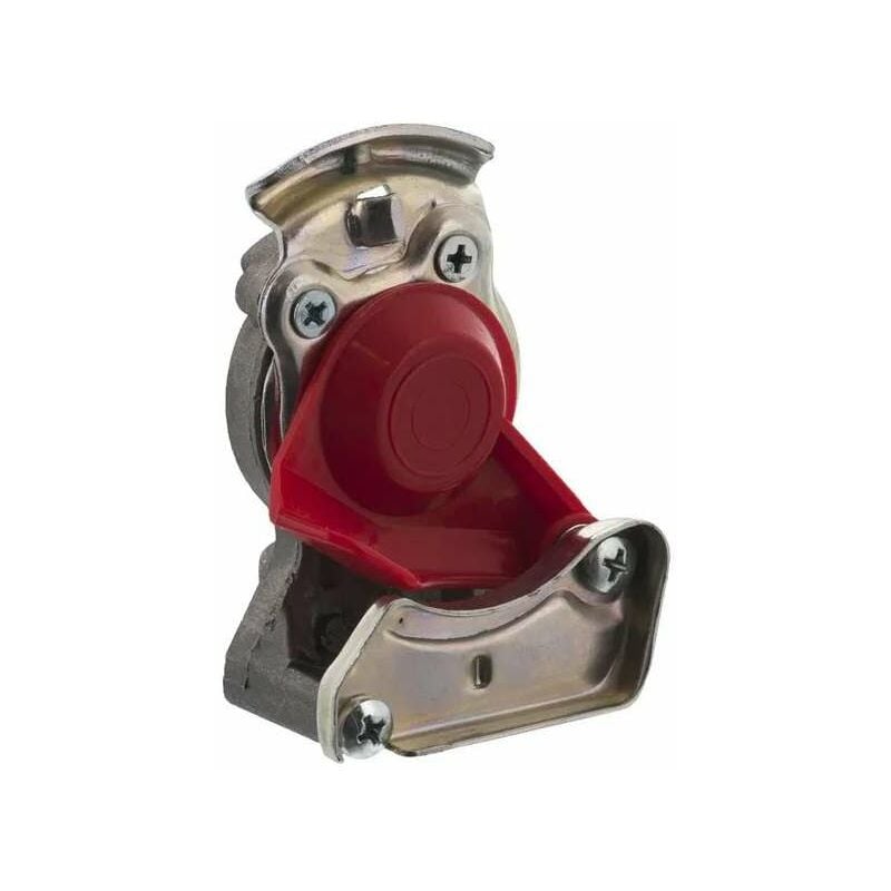 Cyclingcolors - Tête d'accouplement attelage côté remorque benne M22x1.5 rouge ouverte voiture camion tracteur