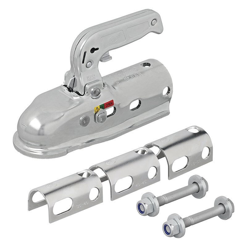 Mobilibrico - Tête D'attelage Acier Ronde 40/45/50mm 2300kg Freinée