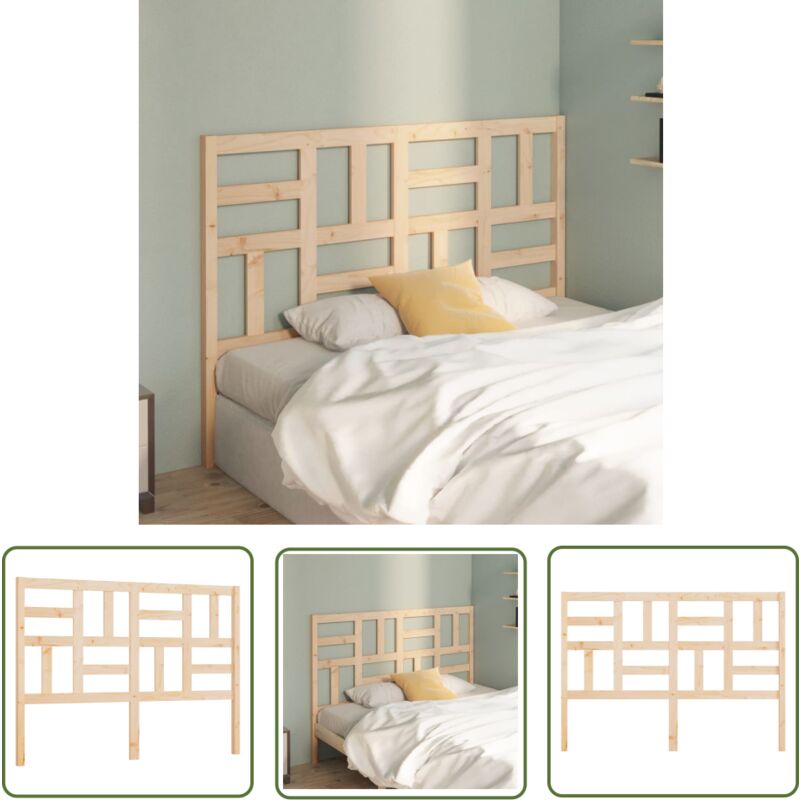 Skm Tête de lit 126x4x104 cm Bois massif de pin