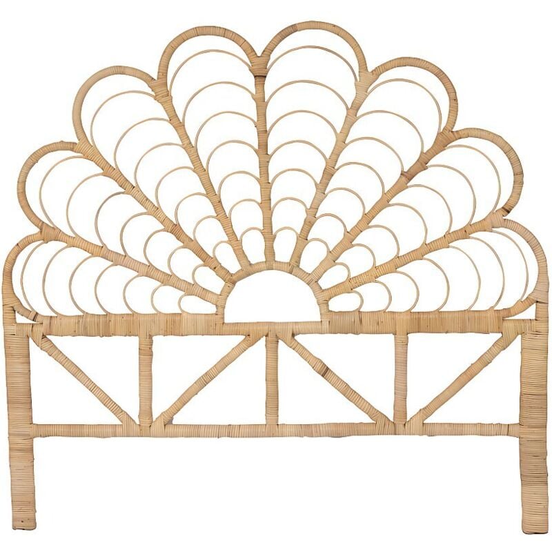 Tête de lit 140 cm - Rotin - Naturel - flosia
