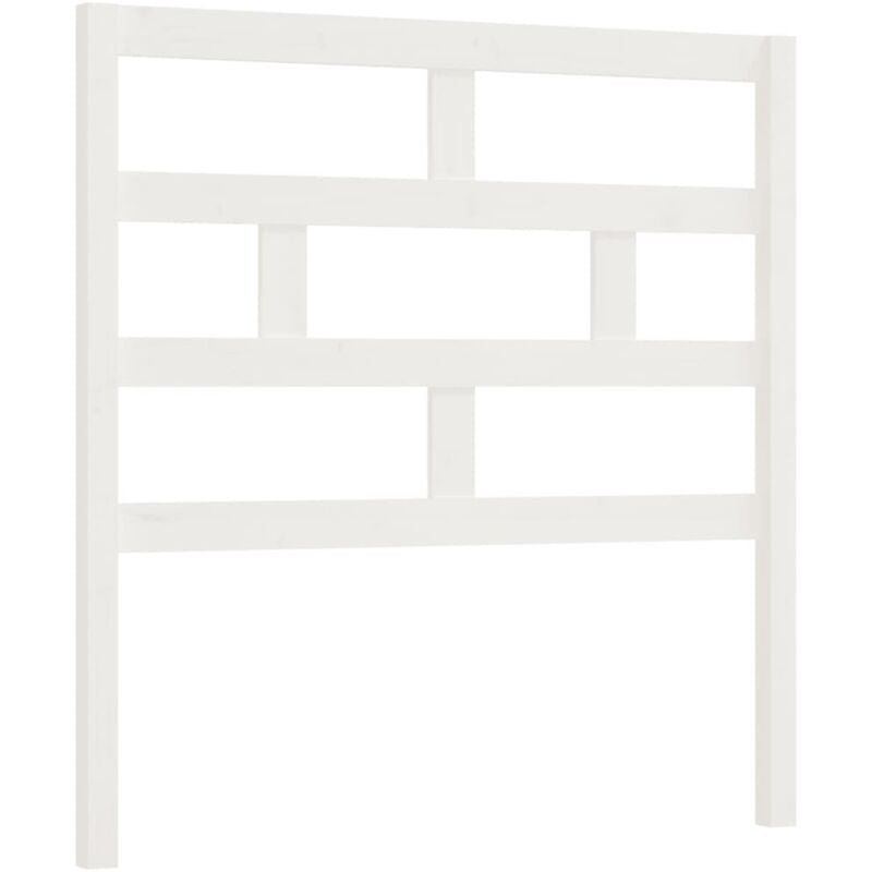 Tête de lit Blanc 81x4x100 cm Bois massif de pin Vidaxl
