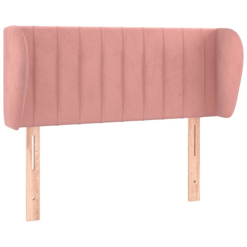 Vidaxl - Tête de lit avec oreilles Rose 83x23x78/88 cm Velours