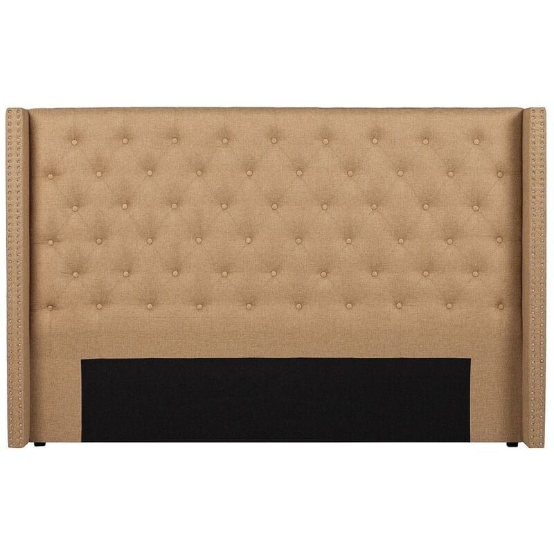 Tête de lit capitonnée 190 cm - Tissu - Beige - massimo