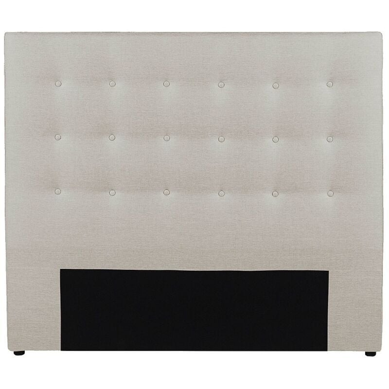 Vente-unique - Tête de lit capitonnée francesco - 140 cm - Tissu - Beige