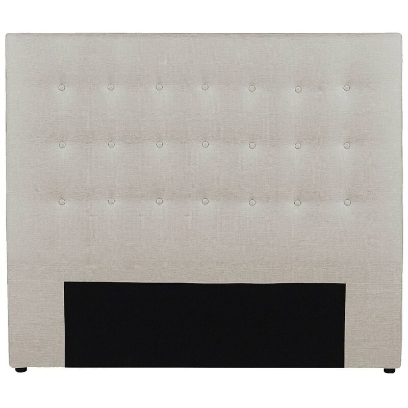 Vente-unique - Tête de lit capitonnée francesco - 160 cm - Tissu - Beige