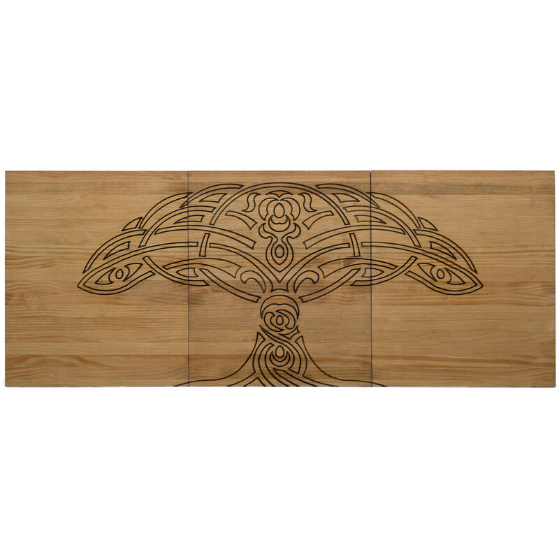 Tête de lit en bois massif de pin. Modèle Arbre 150X60x1,8cm.