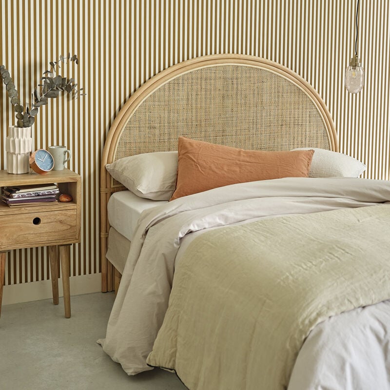 Tête de lit en rotin naturel 140 cm