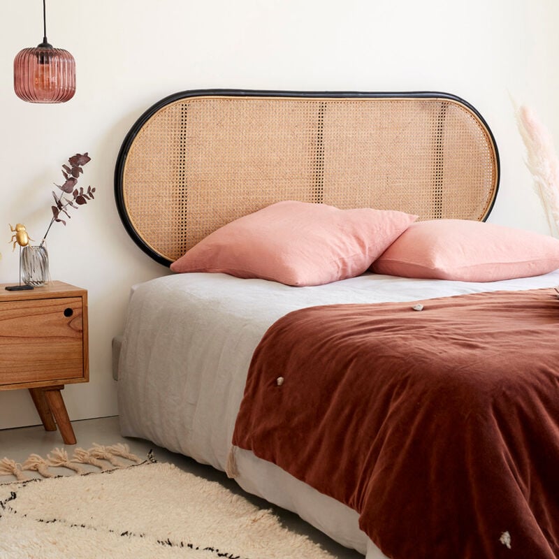 Tête de lit en rotin et cannage 160 cm