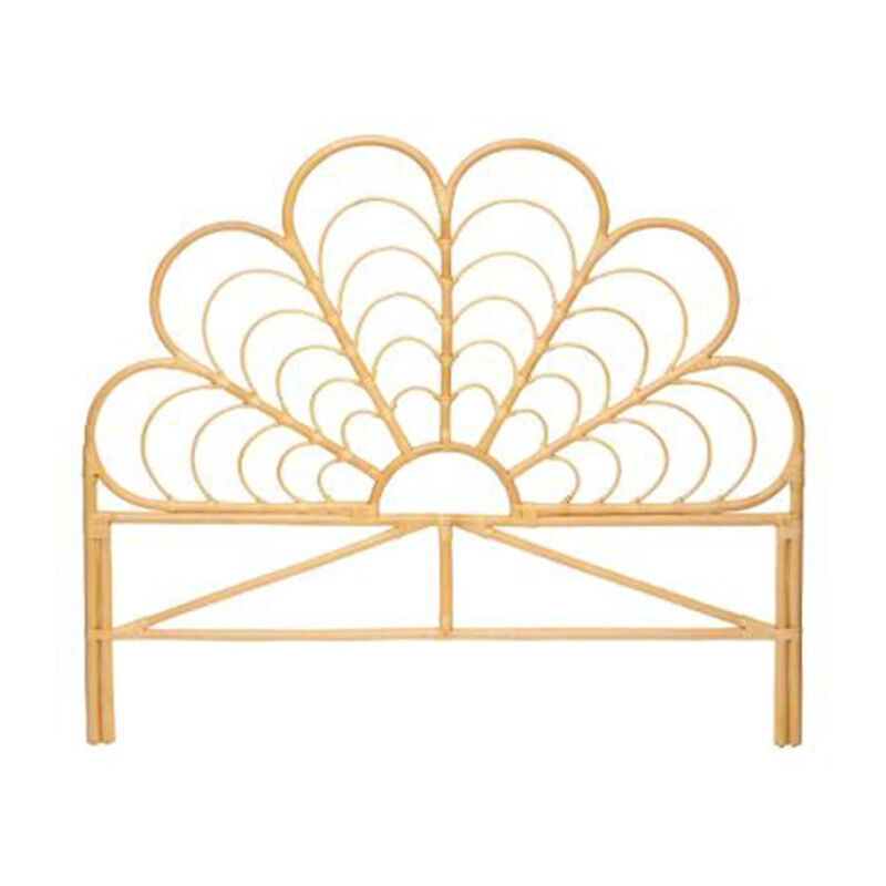 Atmosphera - Tête de Lit en Rotin 'Idylle Folk' 140x160cm Naturel