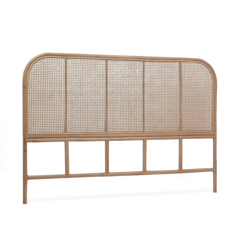 Sweeek - Tête de lit en rotin naturel et cannage. Sumatra 160 cm