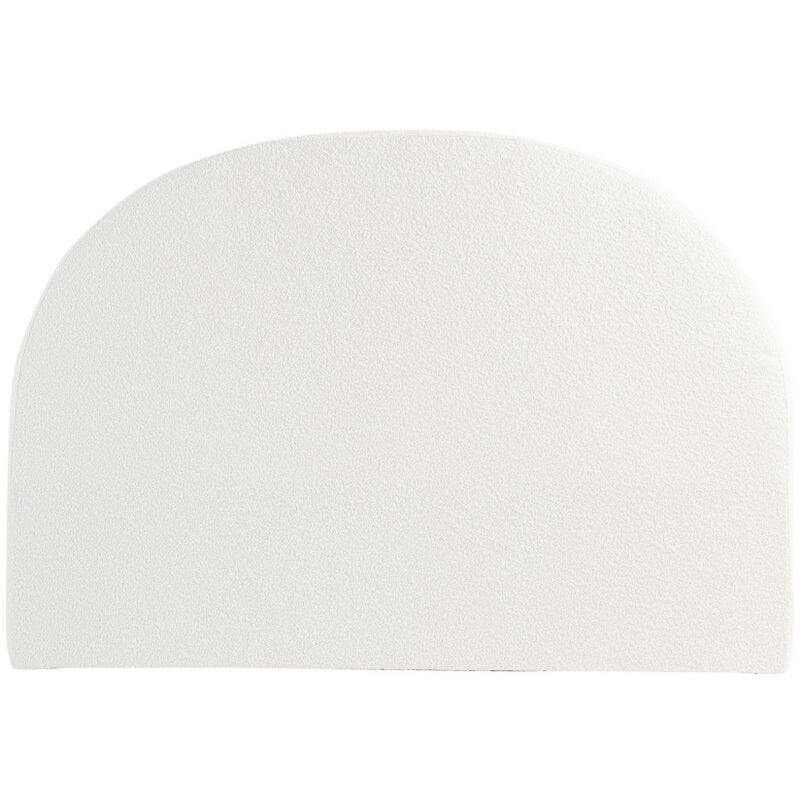 Tête de lit en tissu bouclette demi-lune L170cm - Écru - noussa