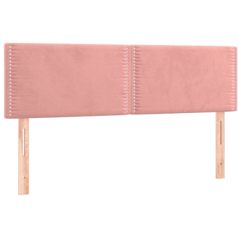 Tête de lit à led Rose 144x5x78/88 cm Velours Vidaxl