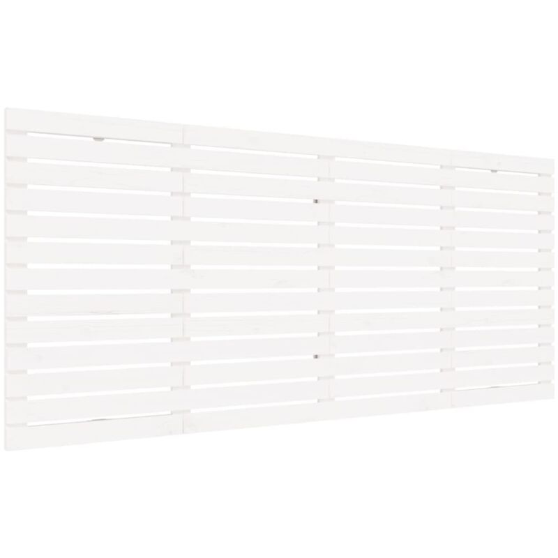 Tête de lit murale Blanc 186x3x91,5 cm Bois massif de pin Vidaxl
