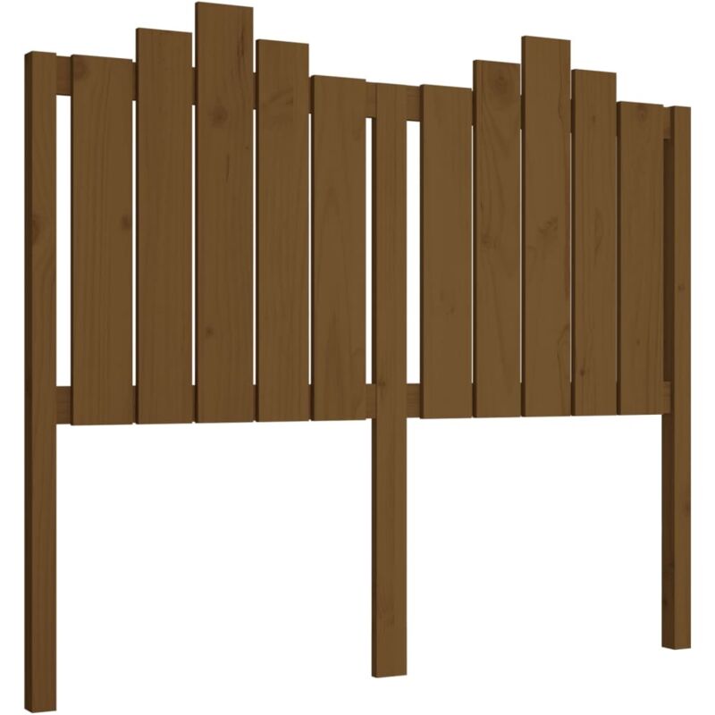 Tête de lit Marron miel 126x4x110 cm Bois massif de pin vidaXL