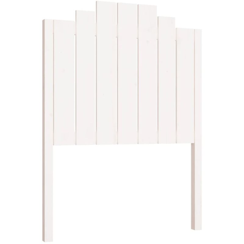 Tête de lit Blanc 81x4x110 cm Bois massif de pin vidaXL