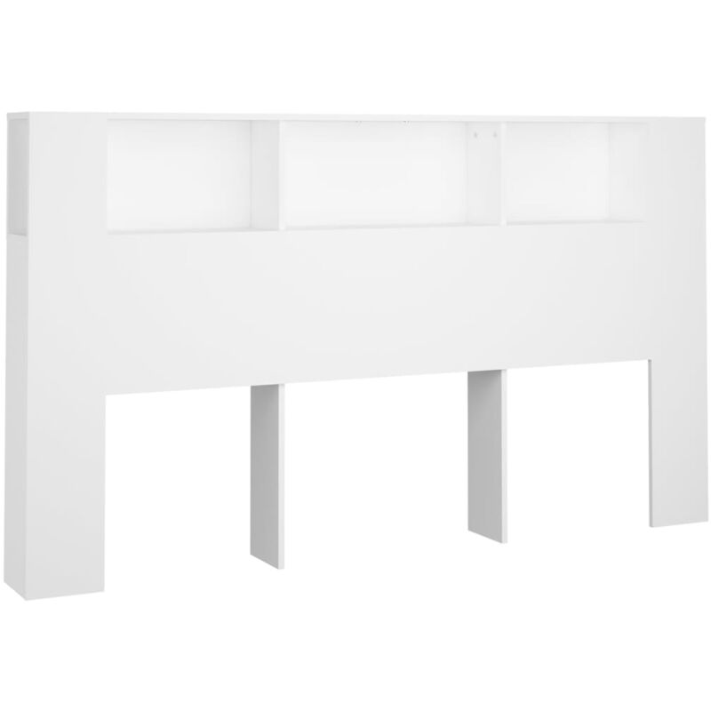 Tête de lit Résistante et économique, Panneau de lit, Blanc 180x18,5x104,5 cm OIB5354E - Blanc