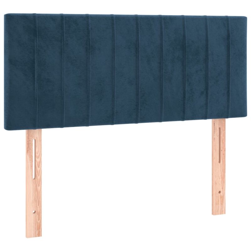 Tête de lit Bleu foncé 100x5x78/88 cm Velours Vidaxl
