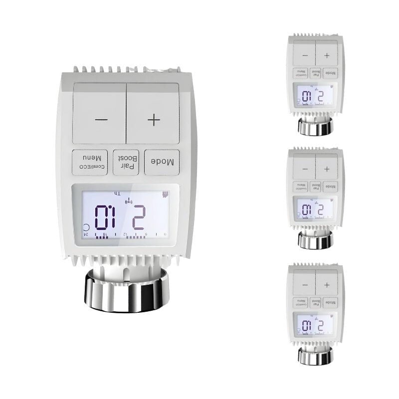 Silamp - Tête Thermostatique Connectée ZigBee Universelle avec Ecran lcd