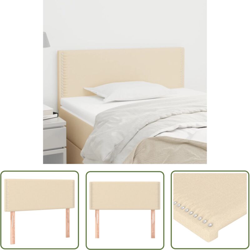Tête de lit Crème 90x5x78/88 cm Tissu Vidaxl