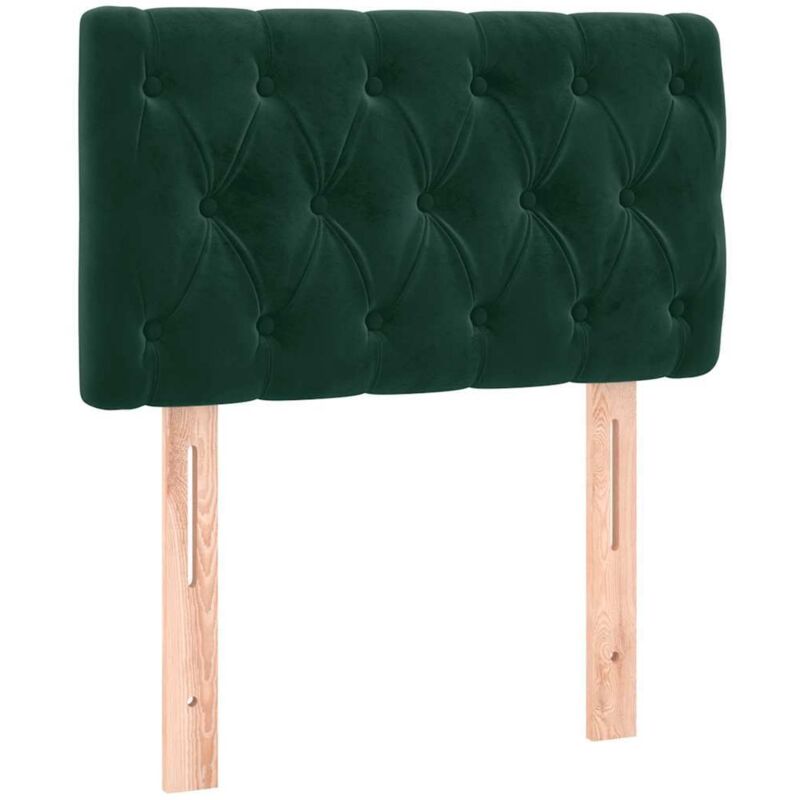 Tête de lit Vert foncé 80x7x78/88 cm Velours Vidaxl
