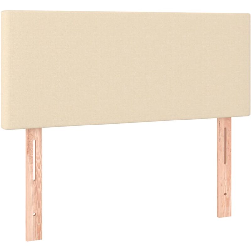 vidaXL Tête de lit Crème 80x5x78/88 cm Tissu