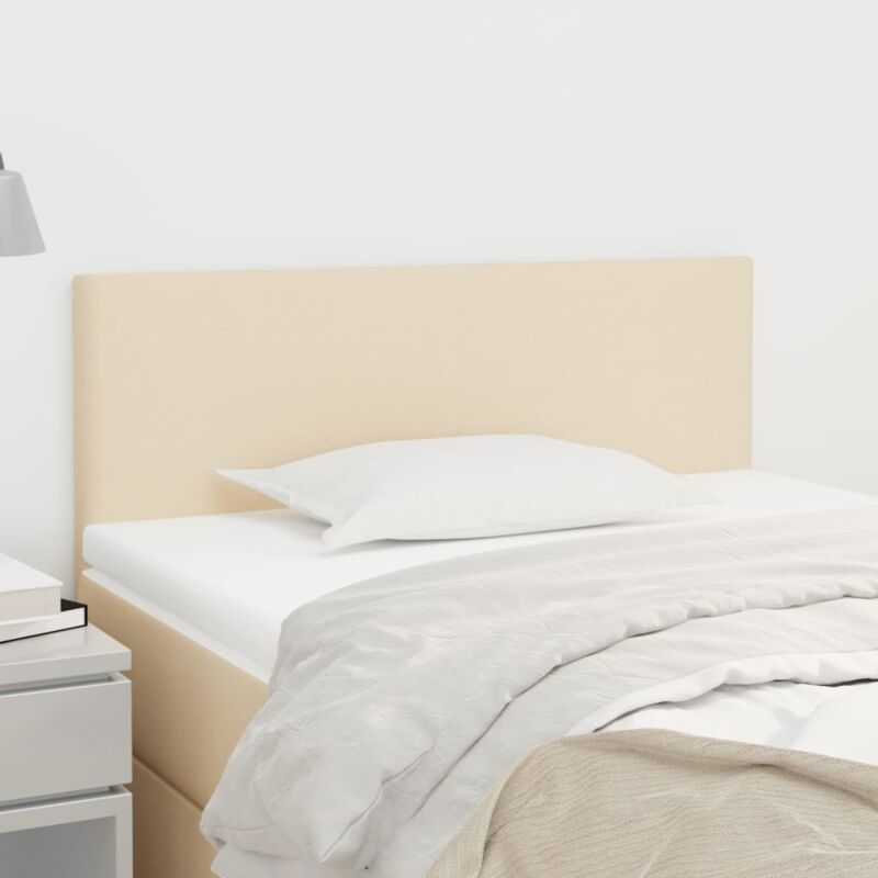 vidaXL Kopfteil Creme 90x5x78/88 cm Stoff