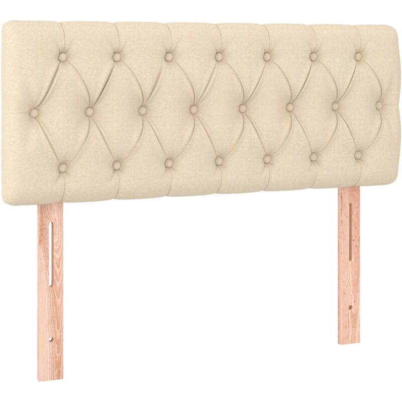 Tête de lit Crème 100x7x78/88 cm Tissu Vidaxl