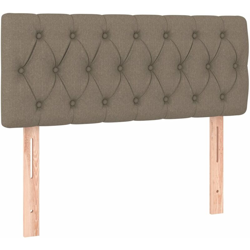 Tête de lit Taupe 100x7x78/88 cm Tissu Vidaxl