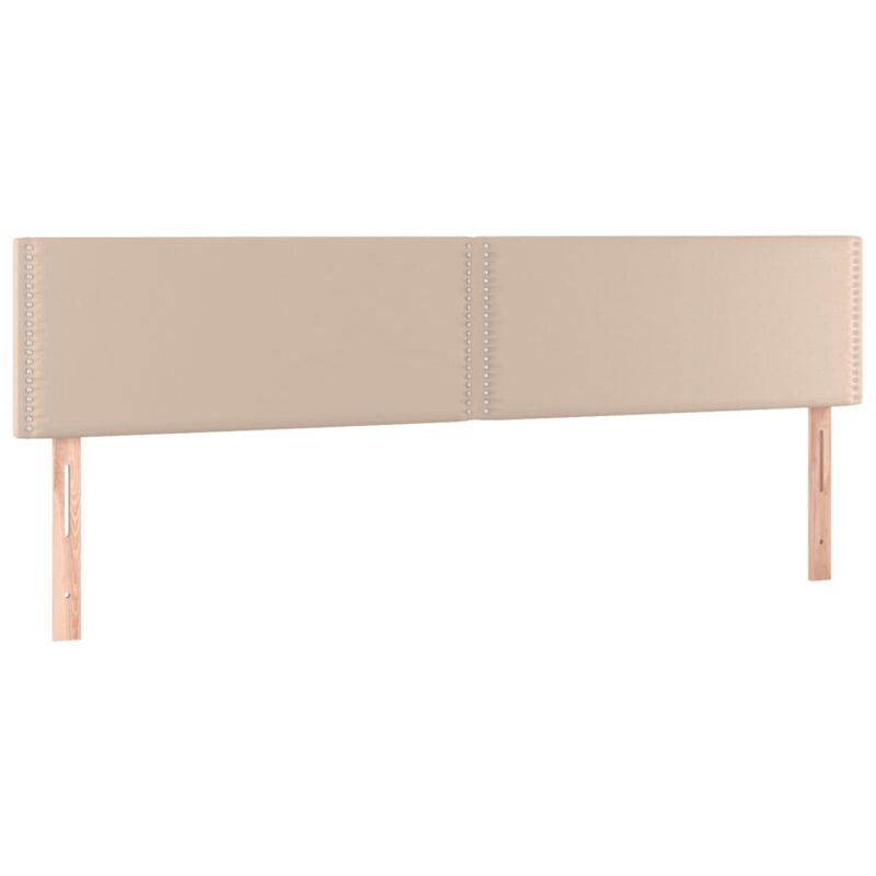 Têtes de lit 2 pcs Cappuccino 80x5x78/88 cm Similicuir Vidaxl