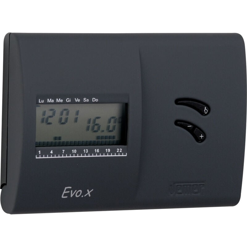 Vemer - Tthermostat mural à batterie VN136800 Evo.X Noir