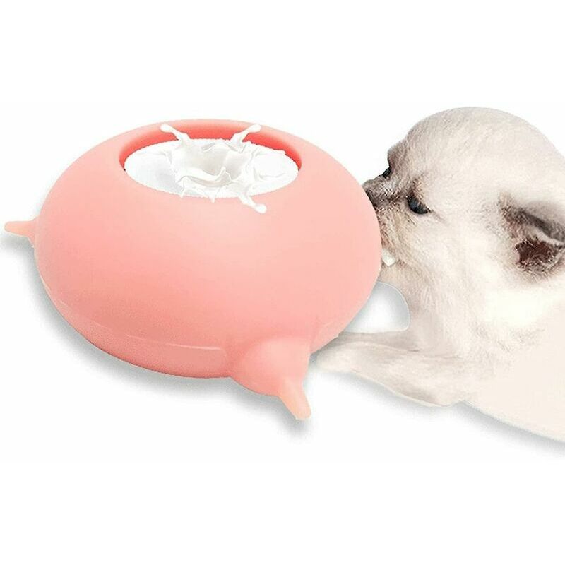 Tétine en silicone pour chiots Bol à lait Bionic Pet Self Feeding Device pour