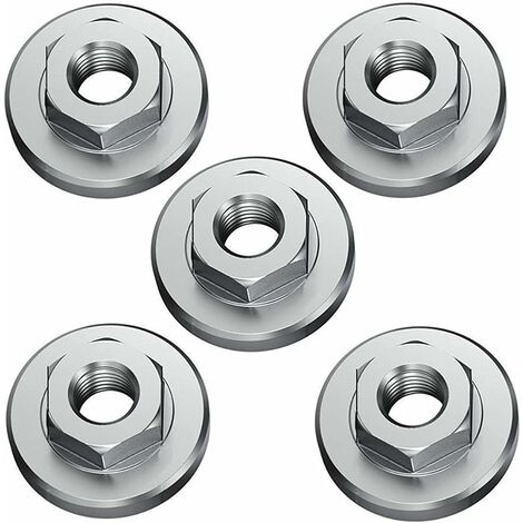 TTIO Écrou de Serrage Rapide éCrou de Blocage, 5 Serrage Rapide D'éCrou de Serrage, éCrou Accessoires Pour Toutes Les Meuleuses D'Angle