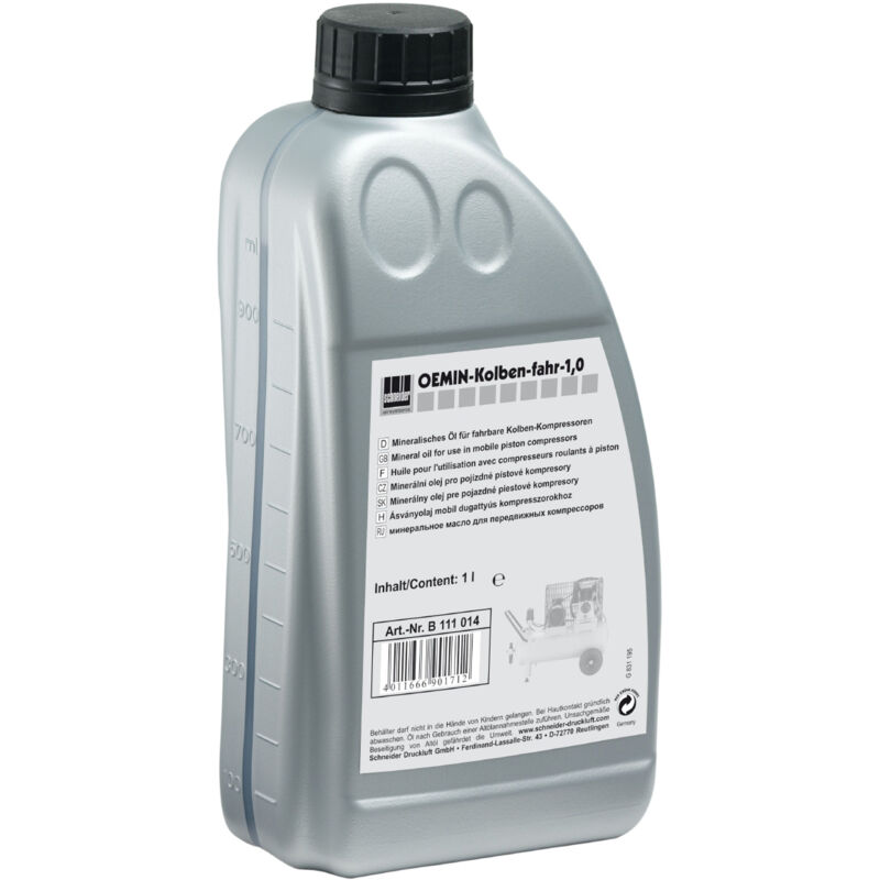 Olio speciale, contenuto 0.75 l per compressori